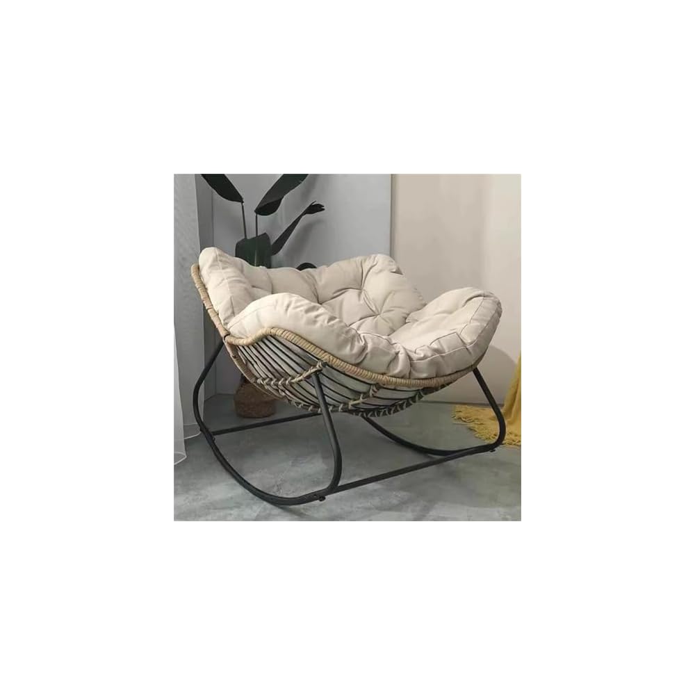 Shaking Chair Lazy Person Rattan Sofa Living Room Balcony Household Leisure Recliner Rocking