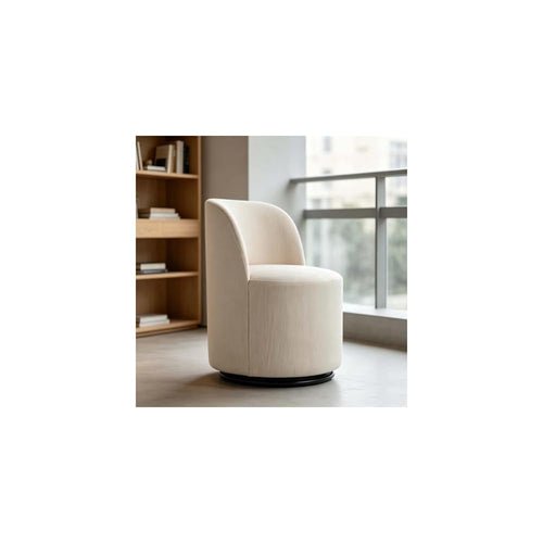 360° Swivel Accent Chair - Soft Upholstered Barrel Chair for Living Room, Bedroom & Makeup Area - Stylish & Comfortable Furniture for Modern Home Decor