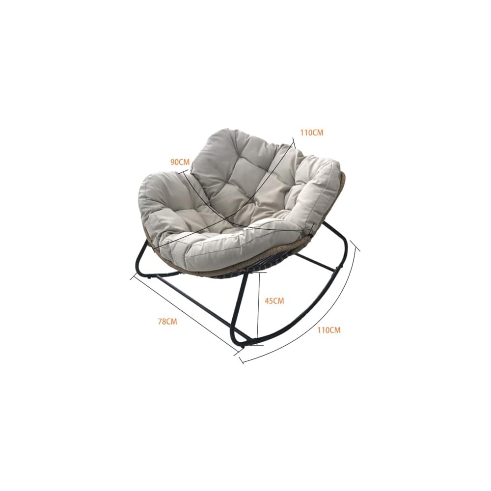 Shaking Chair Lazy Person Rattan Sofa Living Room Balcony Household Leisure Recliner Rocking