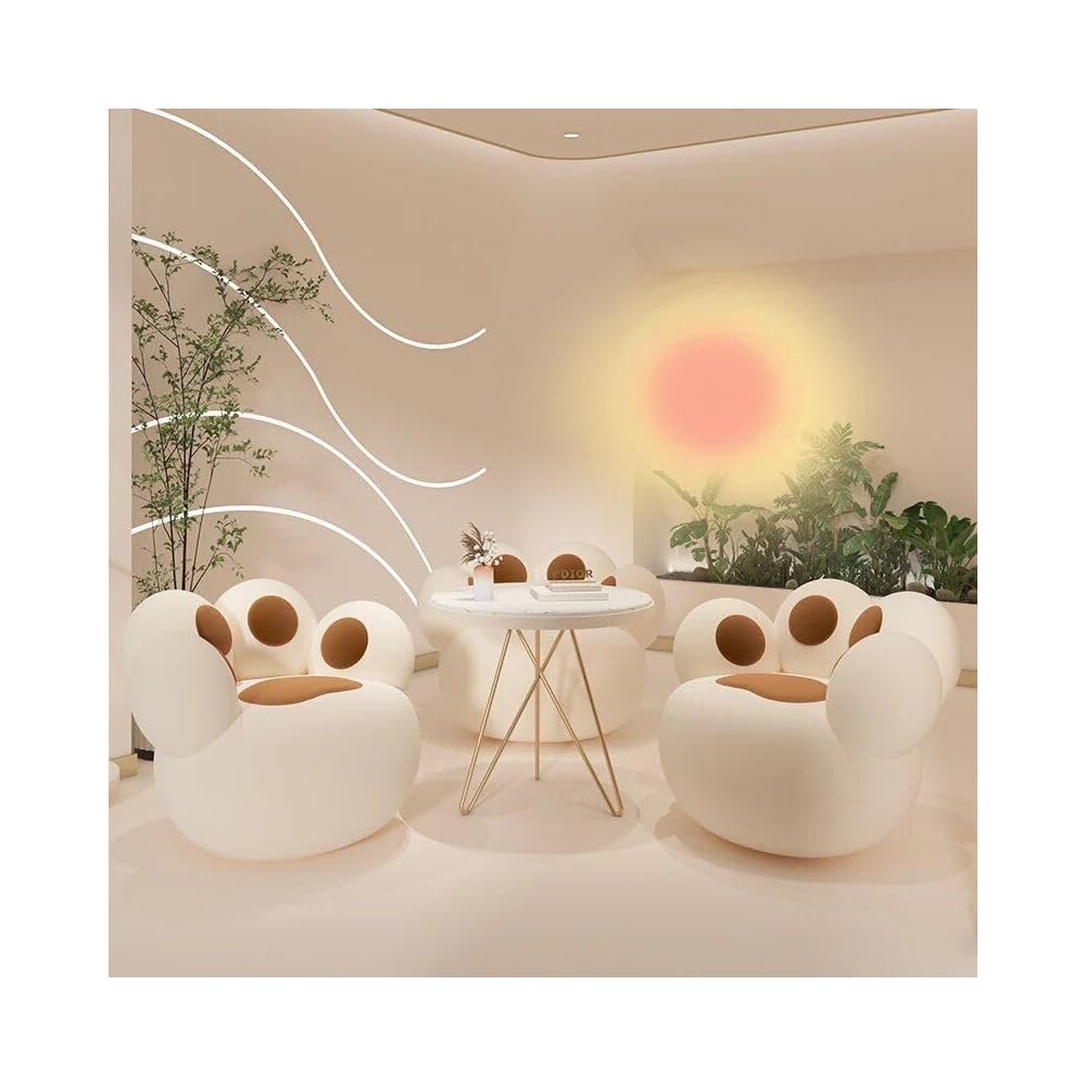 Modern Nordic-Style Lounge Chair – Elegant, Comfortable Living Room Furniture White