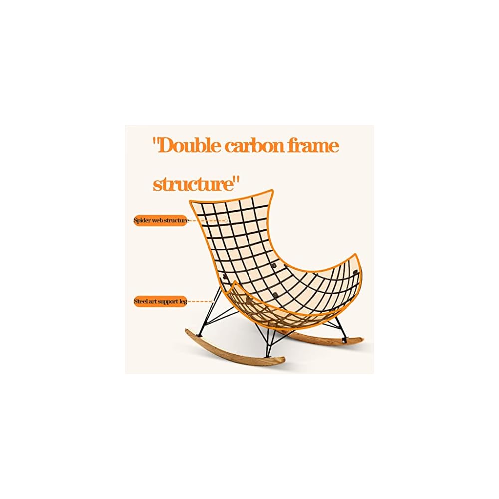 LSLYTQ Loungs,Upholstered Velvet Rocking Chair Sliding Chair Recliner Comfortable Middle Back Rock Chair with Solid Wood Base,Lazy Sofa Chair for Living Room Bedroom