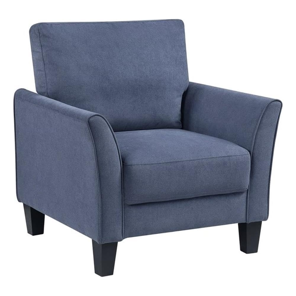Lexicon Aliana Textured Fabric Chair in Blue
