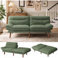 Marsail 66.02" Futon Sofa Bed, Convertible Couch & Sleeper Sofa, Sage Green